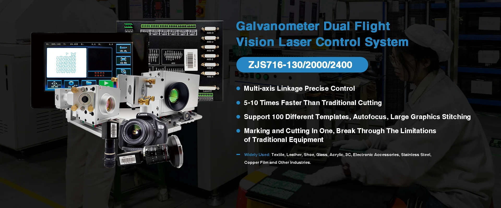 Čína galvanometr s dvojím letovém vidění laserového řízení systému
